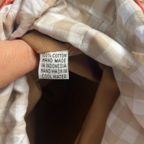 Woven Boho bag made in Indonesia with drawstring - Picture 4 of 11